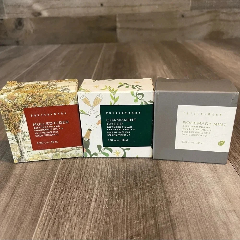 Pottery barn signature home flameless diffuser candle fragrance oil •  NWT